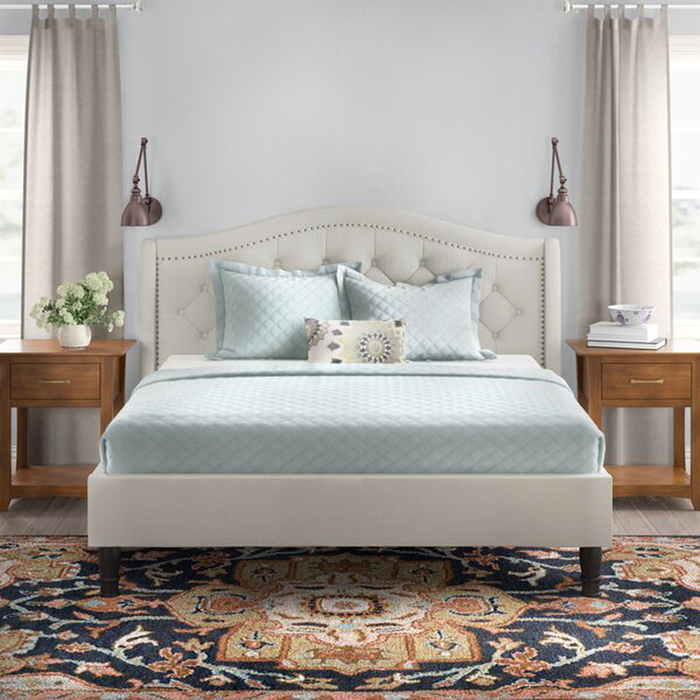 Weiss Tufted Low Profile Platform Bed