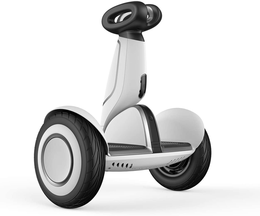 Segway Ninebot S-Plus Smart Self-Balancing Electric Scooter with Intelligent Lighting and Battery System, Remote Control and Auto-Following Mode, White