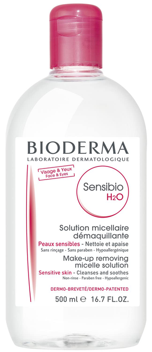 Bioderma - Sensibio - H2O Micellar Water - Makeup Remover Cleanser - Face Cleanser for Sensitive Skin