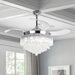 46'' Dever 4 - Blade LED Ceiling Fan with Remote Control and Light Kit Included