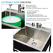 25'' L x 22'' W Free Standing Laundry Sink with Faucet