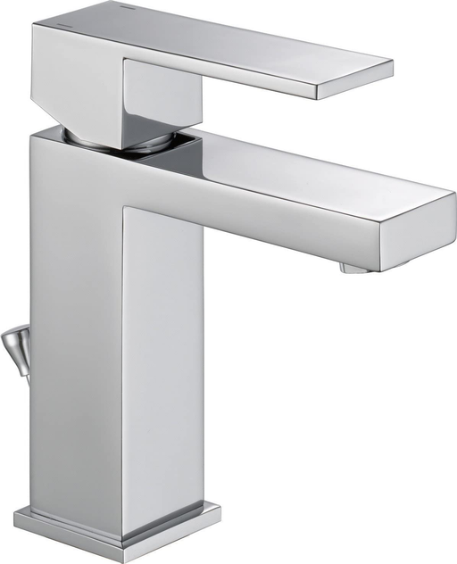 DELTA FAUCET 567LF-HGM-PP Modern Single Handle Project Pack Faucet-Low Flow, 0.5 GPM Water, Chrome
