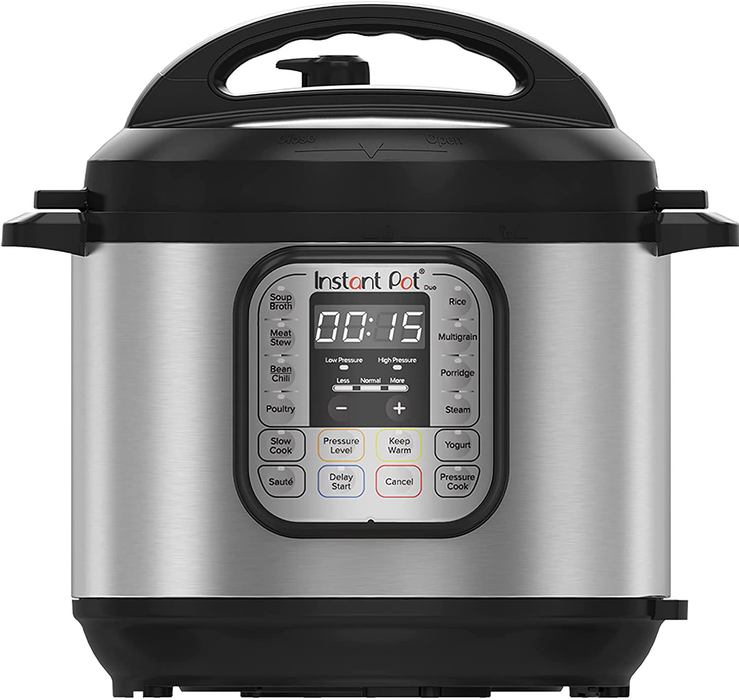 Instant Pot Duo 7-in-1 Electric Pressure Cooker, Slow Cooker, Rice Cooker, Steamer, Sauté, Yogurt Maker, Warmer & Sterilizer, 3 Quart, Stainless Steel/Black