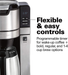 Hamilton Beach Programmable Coffee Maker with Built-in Auto-Rinsing Beans Grinder and Thermal Carafe, 10 Cups, Stainless Steel (45501)