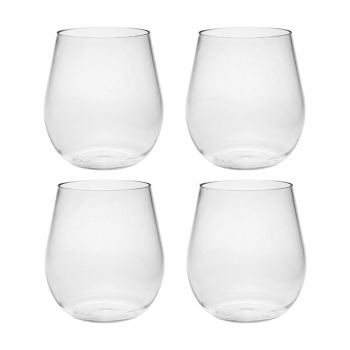 Brasfield Unbreakable 16 oz. Plastic Stemless Wine Glass
