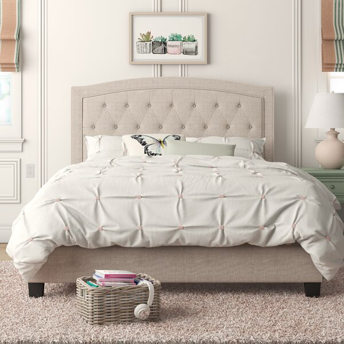 Milo Tufted Upholstered Low Profile Bed