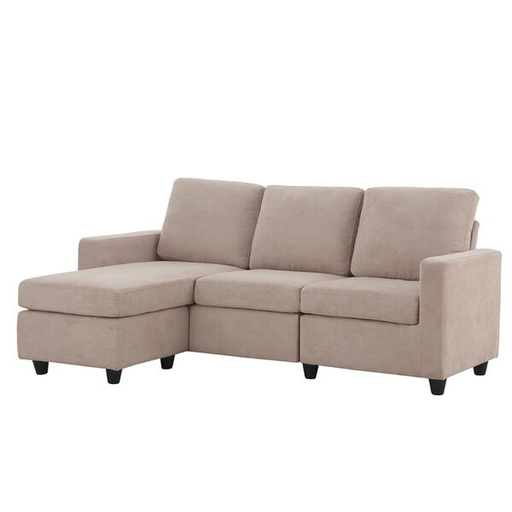 Sylvette 78.5" Wide Reversible Sofa & Chaise with Ottoman
