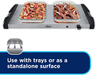 Oster Buffet Server Warming Tray | Triple Tray, 2.5 Quart, Stainless Steel