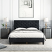 Emanuell Tufted Low Profile Bed