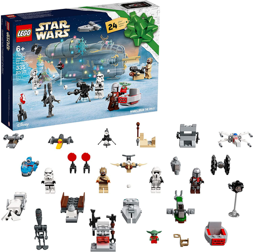 LEGO Star Wars Advent Calendar 75307 Awesome Toy Building Kit for Kids with 7 Popular Characters and 17 Mini Builds; New 2021 (335 Pieces)