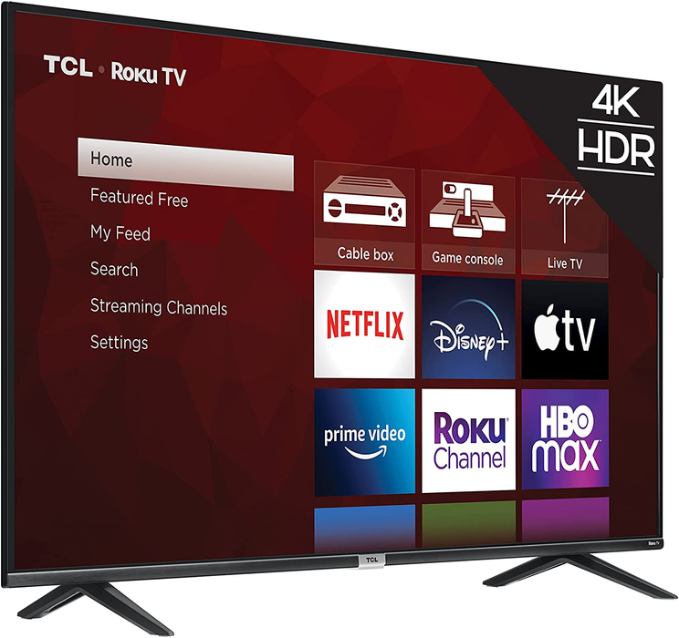 TCL 50-inch Class 4-Series 4K UHD Smart Roku LED TV - 50S435, 2021 Model