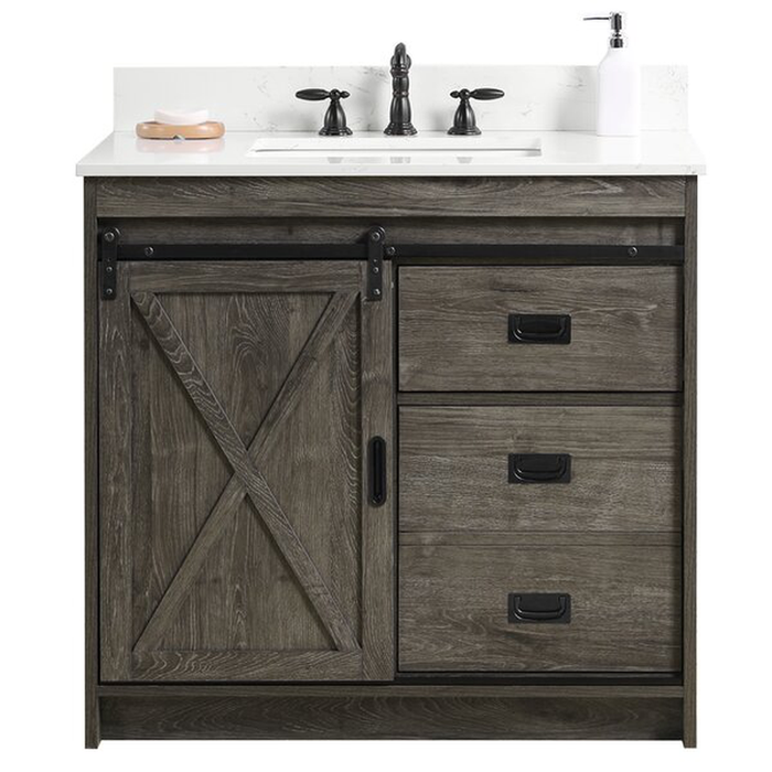 Jillian 35.8" Single Bathroom Vanity Set