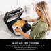 Ninja FG551 Foodi Smart XL 6-in-1 Indoor Grill with 4-Quart Air Fryer Roast Bake Dehydrate Broil and Leave-In Thermometer, with Extra Large Capacity, and a Stainless Steel Finish