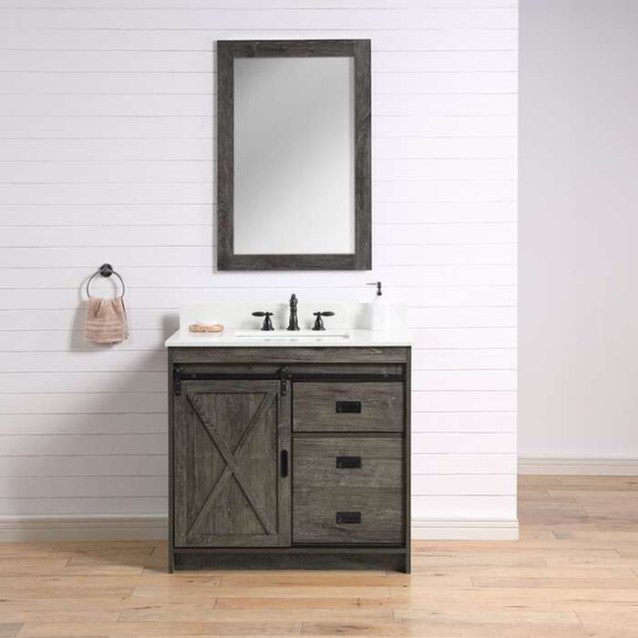 Jillian 35.8" Single Bathroom Vanity Set