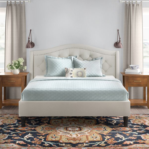 Weiss Tufted Low Profile Platform Bed