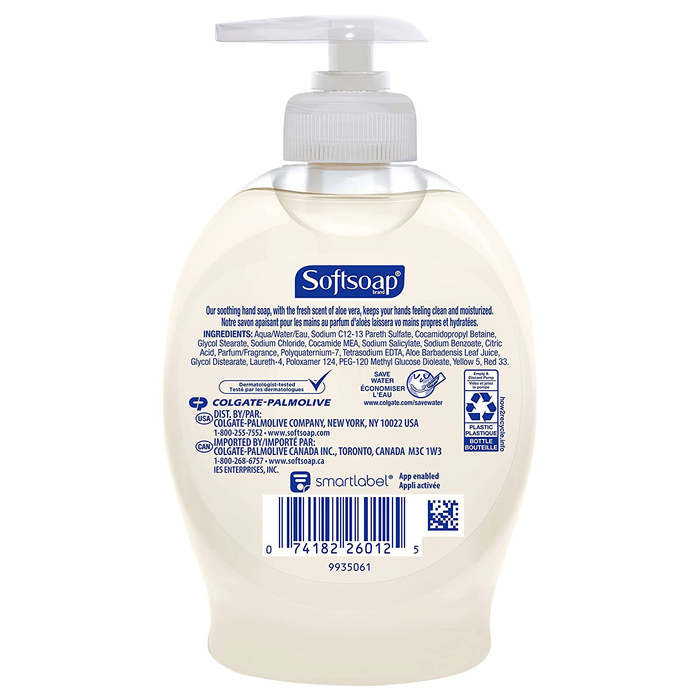 Softsoap Moisturizing Liquid Hand Soap, Soothing Clean Aloe Vera - 7.5 Fluid Ounces (6 Pack)