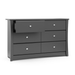 Crescent 6 Drawer Double Dresser