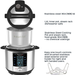 Instant Pot Max 6 Quart Multi-use Electric Pressure Cooker with 15psi Pressure Cooking, Sous Vide, Auto Steam Release Control and Touch Screen