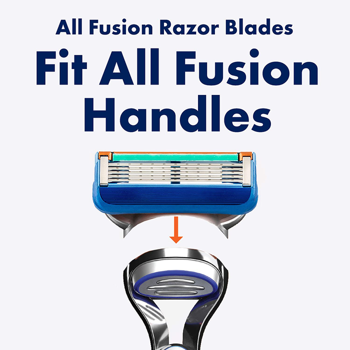 Fusion Manual Men's Razor Blade Refills, 12 Count