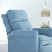 Recliner Chair, Living Room Chair Fabric Push Back Single Reclining Sofa Home Theater Seating Indoor Lounge Furniture for Bedroom, and Other Home Spaces, Blue