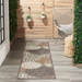 Weon Floral Gray/Beige Indoor / Outdoor Area Rug