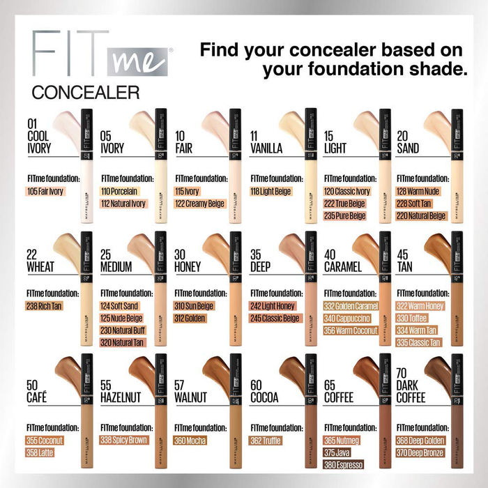 Maybelline Fit Me Matte + Poreless Liquid Foundation Makeup, Fair Porcelain, 1 fl; oz; Oil-Free Foundation