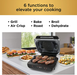 Ninja FG551 Foodi Smart XL 6-in-1 Indoor Grill with 4-Quart Air Fryer Roast Bake Dehydrate Broil and Leave-In Thermometer, with Extra Large Capacity, and a Stainless Steel Finish