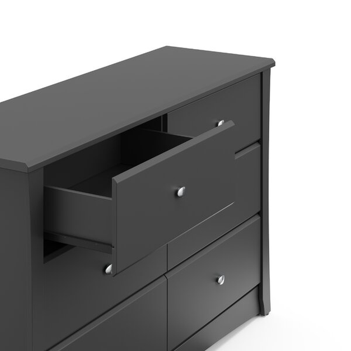 Crescent 6 Drawer Double Dresser