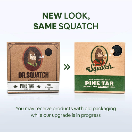 Dr. Squatch Men's Soap Variety Pack – Manly Scent Bar Soaps: Pine Tar, Cedar Citrus, Bay Rum – Handmade with Organic Oils in USA (3 Bars)