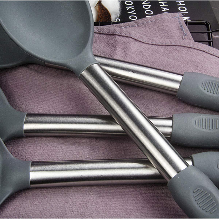 Kitchen Utensil Set,Silicone Cooking Utensils,Stainless Steel Kitchen Utensils Set,Silicone Spatula Set Utensil Set,Silicone Utensils Cooking Utensil Set,Kitchen Tools Gadgets