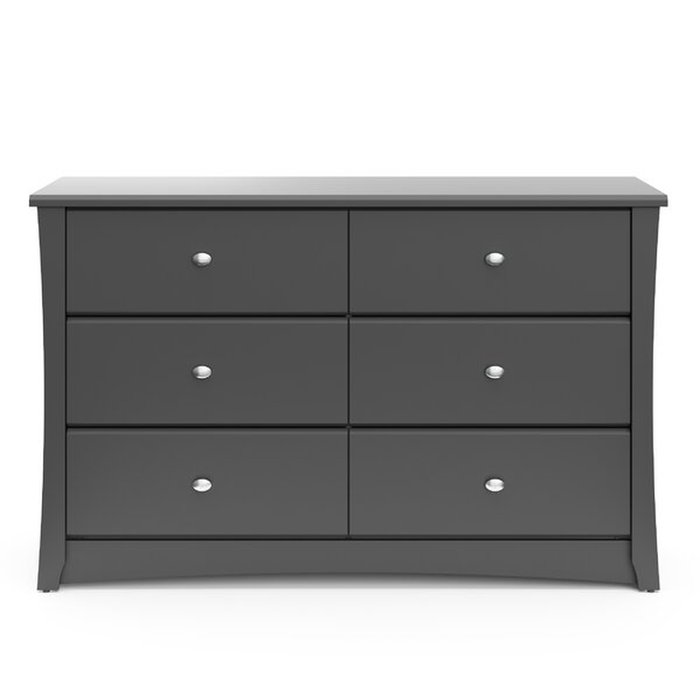 Crescent 6 Drawer Double Dresser