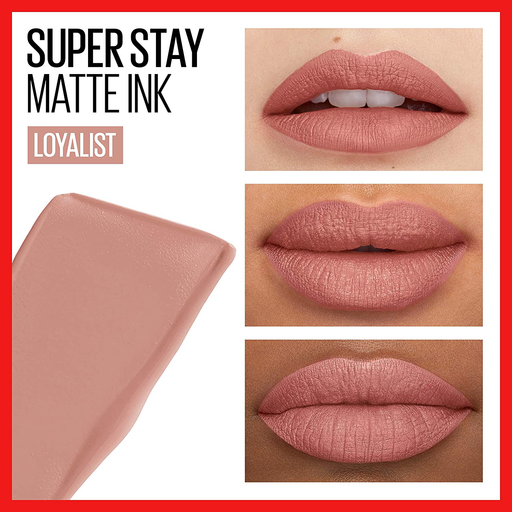 Maybelline New York SuperStay Matte Ink Liquid Lipstick, Loyalist, 0.17 Ounce