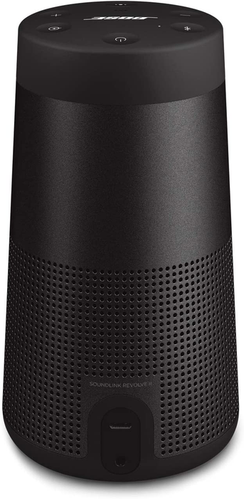 Bose SoundLink Revolve (Series II) Portable Bluetooth Speaker – Wireless Water-Resistant Speaker with 360° Sound, Black