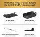 Ninja FG551 Foodi Smart XL 6-in-1 Indoor Grill with 4-Quart Air Fryer Roast Bake Dehydrate Broil and Leave-In Thermometer, with Extra Large Capacity, and a Stainless Steel Finish
