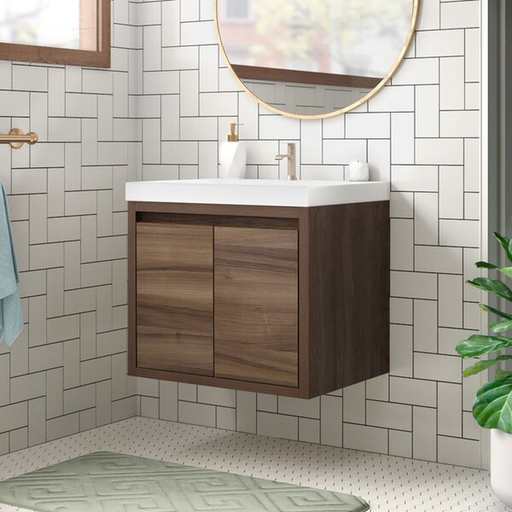 Altenburg 25" Wall-Mount Single Bathroom Vanity Set