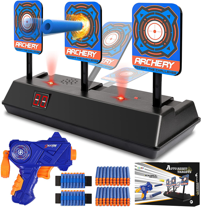 KKONES Electric Scoring Auto Reset Shooting Digital Target for Nerf Guns Shooting Target