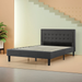 Vannatta Tufted Upholstered Low Profile Platform Bed