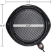 Maxi-Matic Smokeless Indoor Electric BBQ Grill with Glass Lid Dishwasher Safe, PFOA-Free Nonstick, Adjustable Temperature, Fast Heat Up, Low-Fat Meals Easy to Clean Design, 14", Black