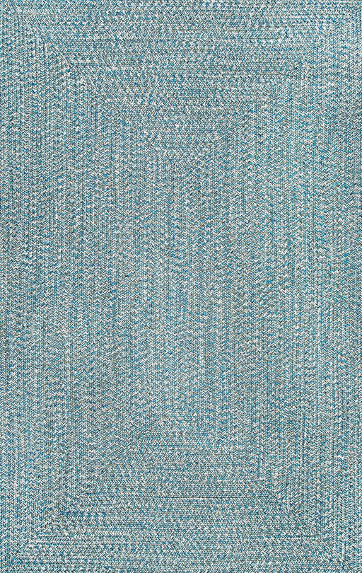 nuLOOM Wynn Braided Indoor/Outdoor Accent Rug, 2' x 3', Aqua