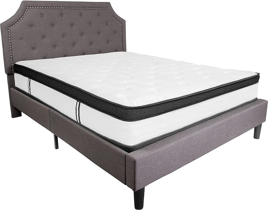 Flash Furniture Capri Comfortable Sleep 12 Inch CertiPUR-US Certified Memory Foam & Pocket Spring Mattress, Full Mattress in a Box