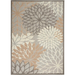 Weon Floral Gray/Beige Indoor / Outdoor Area Rug