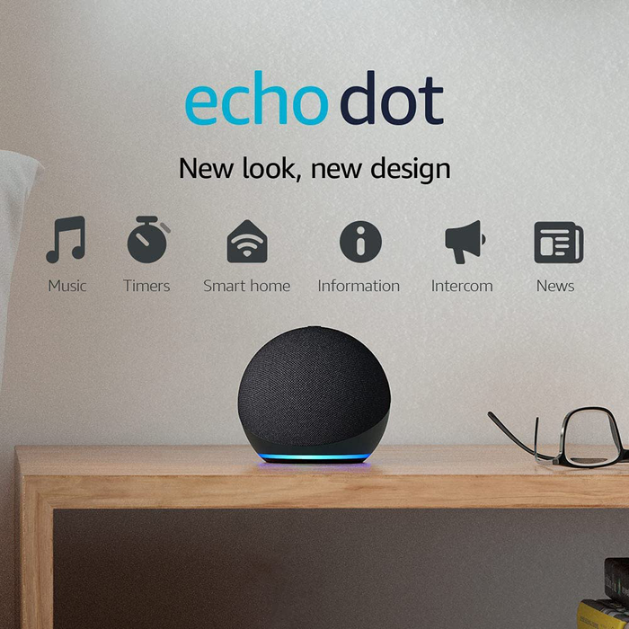 Echo Dot (4th Gen, 2020 release) | Smart speaker with Alexa | Charcoal