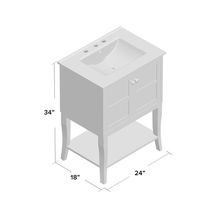 Wynkoop 24" Single Bathroom Vanity Set