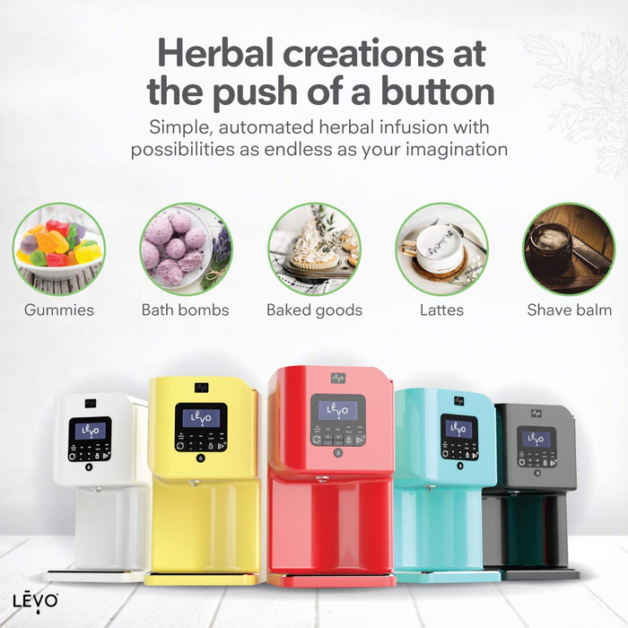 LĒVO II - Herbal Oil and Butter Infusion Machine - Botanical Decarboxylator, Herb Dryer and Oil Infuser - Mess-Free and Easy to Use - WiFi-Enabled via Programmable App (Jet Black)