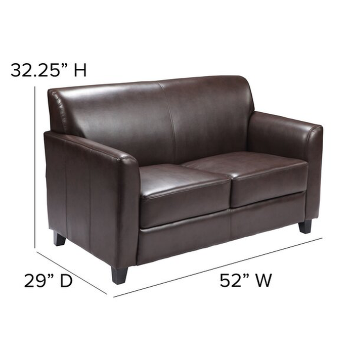 Chafin Diplomat Series Leather Loveseat