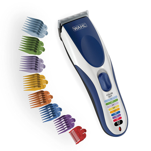 Wahl Color Pro Cordless Rechargeable Hair Clipper & Trimmer - Easy Color-Coded Guide Combs - for Men, Women & Children - Model 9649