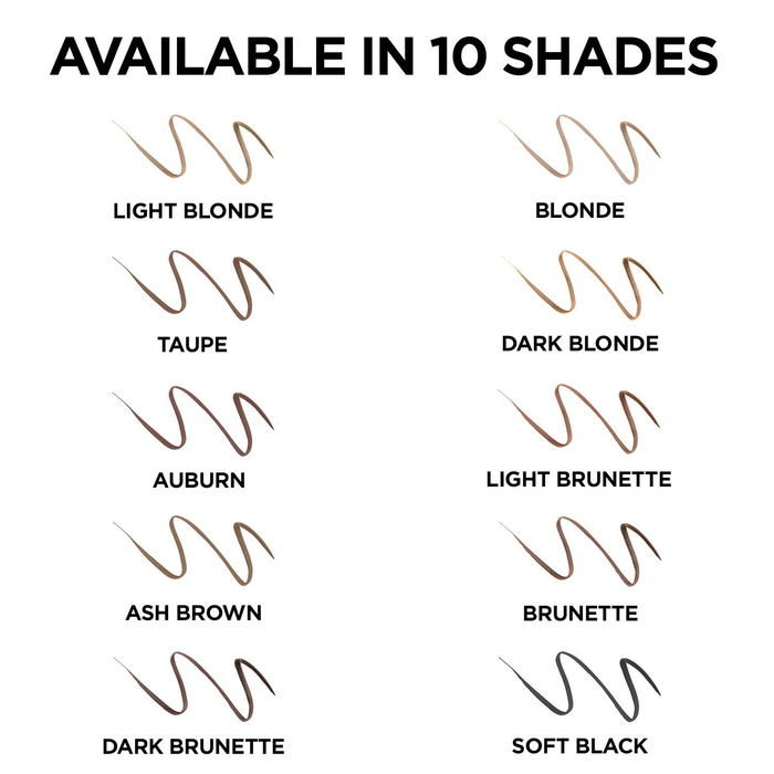L'Oreal Paris Makeup Brow Stylist Definer Waterproof Eyebrow Pencil UltraFine Mechanical Pencil Draws Tiny Brow Hairs Fills in Sparse Areas Gaps Ounce Count, Ash Brown, 0.003 Fl Oz