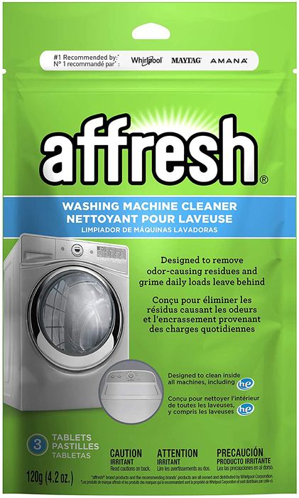 Affresh Washing Machine Cleaner, Cleans Front Load and Top Load Washers, Including HE, 3 Tablets