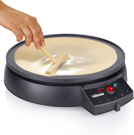 Tristar Crepe Maker 30 cm Diameter - Thermostat Function, Black