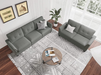 Belffin Sofa and Loveseat Sets 2 Piece Furniture Sofa Set for Living Room Couch Sofa Loveseat Set Grey